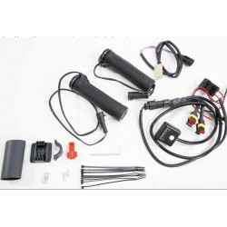 Ручки руля и курок газа с подогревом и терморегулятором ГЕПАРД, 129мм, 22мм, EP-00011376