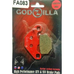 Колодки торм. задние Godzilla FA083 карбон кевлар, Dinli